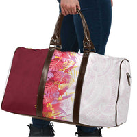 Hawaii Tropical Plant Akala Travel Bag Vibrant Polynesian Pattern