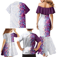 Hawaii Tropical Plant Poni Family Matching Mermaid Dress and Hawaiian Shirt Vibrant Polynesian Pattern LT01 - Polynesian Pride