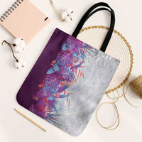 Hawaii Tropical Plant Poni Tote Bag Vibrant Polynesian Pattern