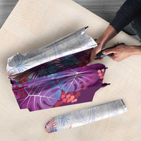 Hawaii Tropical Plant Poni Umbrella Vibrant Polynesian Pattern