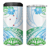 Kia Ora Maori New Zealand Pastel 4 in 1 Can Cooler Tumbler Sun Ta Moko Aqua Green Version LT01 One Size: 16 oz Aqua - Polynesian Pride