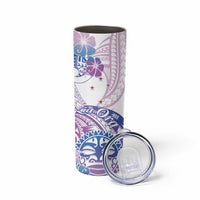 Kia Ora Maori New Zealand Pastel Skinny Tumbler Sun Ta Moko Lilac Version LT01 - Polynesian Pride