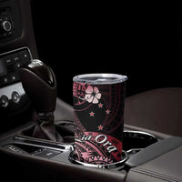 Aotearoa Kia Ora New Zealand Ta Moko Red Version Tumbler Cup