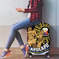 Lapulapu The First Filipino Hero Luggage Cover Polynesian Pattern