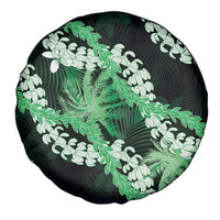 Puakenikeni Maile Lei Spare Tire Cover Frangipani Green Tropical Leaves LT01 - Polynesian Pride