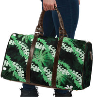 Puakenikeni Maile Lei Travel Bag Frangipani Green Tropical Leaves