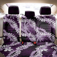Puakenikeni Maile Lei Back Car Seat Cover Frangipani Purple Tropical Leaves LT01 - Polynesian Pride