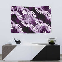Puakenikeni Maile Lei Tapestry Frangipani Purple Tropical Leaves