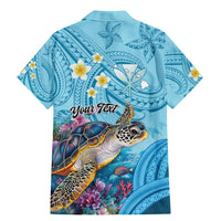 Personalized Hawaii Sea Turtle Family Matching Mermaid Dress and Hawaiian Shirt Hawaii Map Ocean Vibes LT01 - Polynesian Pride