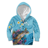 Personalized Hawaii Sea Turtle Kid Hoodie Hawaii Map Ocean Vibes
