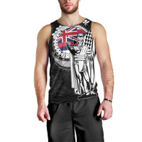 Personalized Hawaii King Kamehameha Men Tank Top Flag Polynesian Pattern