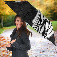 Hawaii King Kamehameha Umbrella Flag Polynesian Pattern