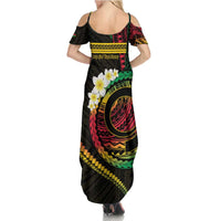 Vanuatu Independence Day Family Matching Summer Maxi Dress and Hawaiian Shirt Yumi 45th Hapi Indipendens Dei LT01 - Polynesian Pride