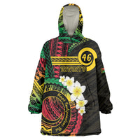 Vanuatu Independence Day Wearable Blanket Hoodie Yumi 45th Hapi Indipendens Dei LT01