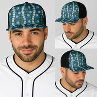 Pikake Maile Tiare Lei Baseball Net Cap Polu Lauhala Pattern
