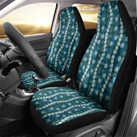 Pikake Maile Tiare Lei Car Seat Cover Polu Lauhala Pattern