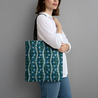 Pikake Maile Tiare Lei Tote Bag Polu Lauhala Pattern