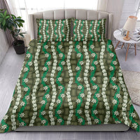 Pikake Maile Tiare Lei Bedding Set Omaomao Lauhala Pattern