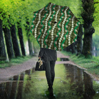 Pikake Maile Tiare Lei Umbrella Omaomao Lauhala Pattern