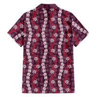 Pikake Maile Tiare Lei Family Matching Mermaid Dress and Hawaiian Shirt Akala Lauhala Pattern LT01 - Polynesian Pride