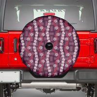 Pikake Maile Tiare Lei Spare Tire Cover Akala Lauhala Pattern
