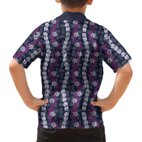 Pikake Maile Tiare Lei Family Matching Tank Maxi Dress and Hawaiian Shirt Poni Lauhala Pattern LT01 - Polynesian Pride