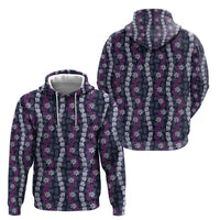 Pikake Maile Tiare Lei Hoodie Poni Lauhala Pattern