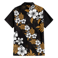 Hawaiian Hibiscus Tribal Floral Brown Family Matching Puletasi and Hawaiian Shirt Polynesian Tapa Pattern LT01 - Polynesian Pride
