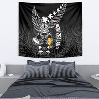 New Zealand Silver Fern Rugby Tapestry Aotearoa Champion 2023 World Cup LT01 - Polynesian Pride