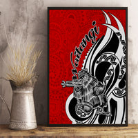 New Zealand Waitangi Day Canvas Wall Art Aotearoa Te Tiriti O Waitangi Kiwi Red Version LT01 - Polynesian Pride