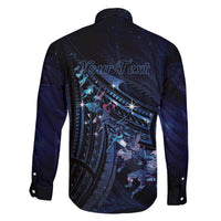 Personalised Matariki Paua Shell New Zealand Family Matching Mermaid Dress and Hawaiian Shirt Haka Dance At The Starry Night LT01 - Polynesian Pride
