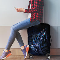 Matariki Paua Shell New Zealand Luggage Cover Haka Dance At The Starry Night