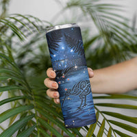 New Zealand Maori Matariki Kiwi Skinny Tumbler Silver Fern LT01 - Polynesian Pride
