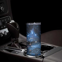 New Zealand Maori Matariki Kiwi Skinny Tumbler Silver Fern LT01 - Polynesian Pride
