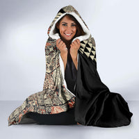 Hawaiian Quilt Hooded Blanket Hibiscus Kakau Vintage Style LT01 - Polynesian Pride