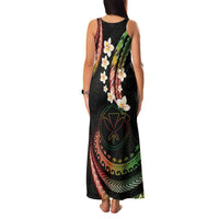 Hawaii Map Kanaka Maoli Family Matching Tank Maxi Dress and Hawaiian Shirt Fantastic Frangipani Reggae LT01 - Polynesian Pride