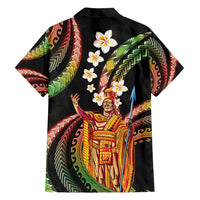 Hawaii King Kamehameha Family Matching Tank Maxi Dress and Hawaiian Shirt Fantastic Plumeria Reggae LT01 - Polynesian Pride