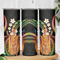 Hawaii King Kamehameha Skinny Tumbler Fantastic Plumeria Reggae LT01 - Polynesian Pride
