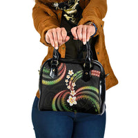 Hawaii Plumeria Reggae Shoulder Handbag Polynesian Pattern