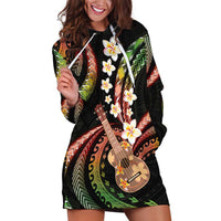 Hawaiian Ukulele Hoodie Dress Jawaiian Fantastic Plumeria LT01 Reggae - Polynesian Pride
