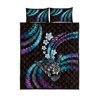 Hawaii Shaka Sign Quilt Bed Set Fantastic Frangipani Amethyst Gradient LT01 - Polynesian Pride