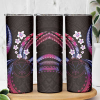 Hawaii Map Kanaka Maoli Skinny Tumbler Fantastic Frangipani Sweet Dream LT01 - Polynesian Pride