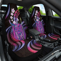 Hawaii King Kamehameha Car Seat Cover Fantastic Plumeria Sweet Vibes LT01 One Size Pink - Polynesian Pride