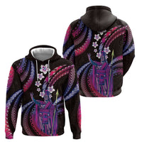 Hawaii King Kamehameha Hoodie Fantastic Plumeria Sweet Vibes LT01 - Polynesian Pride