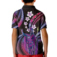 Hawaii King Kamehameha Kid Polo Shirt Fantastic Plumeria Sweet Vibes LT01 - Polynesian Pride