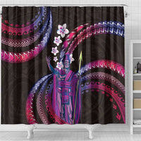 Hawaii King Kamehameha Shower Curtain Fantastic Plumeria Sweet Vibes LT01 - Polynesian Pride