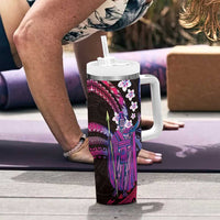 Hawaii King Kamehameha Tumbler With Handle Fantastic Plumeria Sweet Vibes LT01 - Polynesian Pride