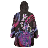 Hawaii King Kamehameha Wearable Blanket Hoodie Fantastic Plumeria Sweet Vibes LT01 - Polynesian Pride