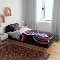 Hawaii Plumeria Bedding Set Sweet Gradient Polynesian Pattern