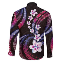 Hawaii Plumeria Family Matching Mermaid Dress and Hawaiian Shirt Sweet Gradient Polynesian Pattern LT01 - Polynesian Pride